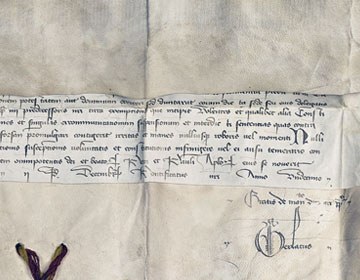 Urkunde des Papstes Bonifaz IX.
